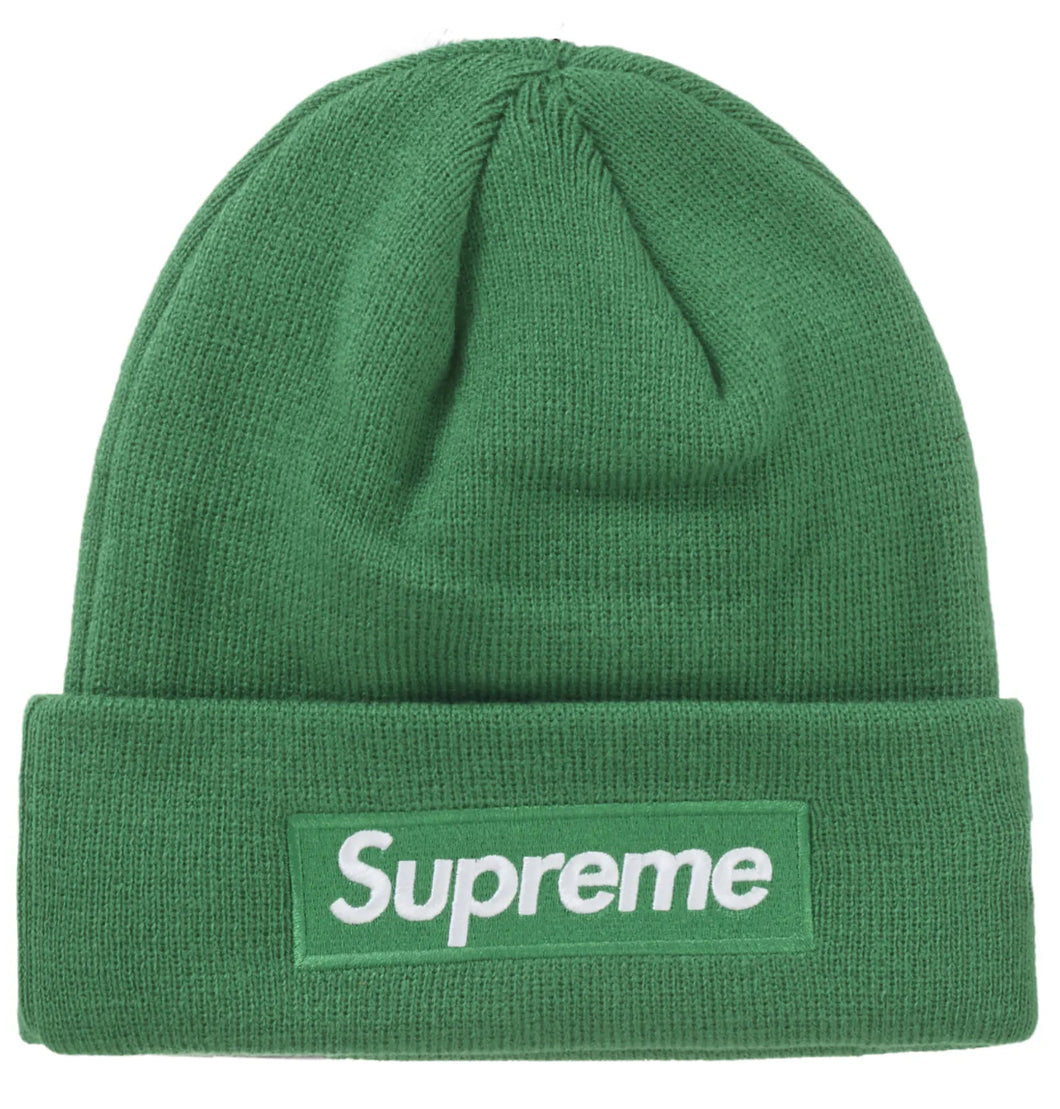 Supreme New Era Box Logo Beanie (FW24) Green