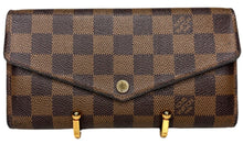 Load image into Gallery viewer, Louis Vuitton Sarah Wallet Damier Ebene
