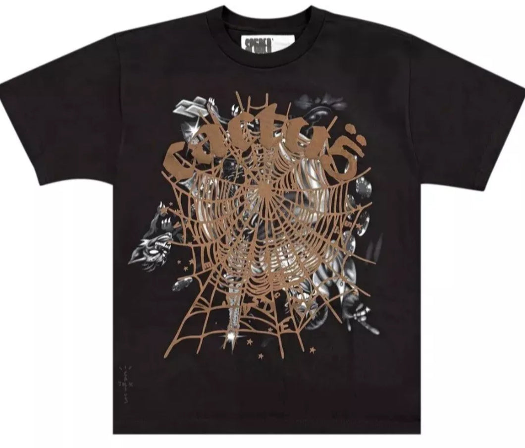 Travis Scott Cactus Jack x Sp5der Airbrush T-shirt